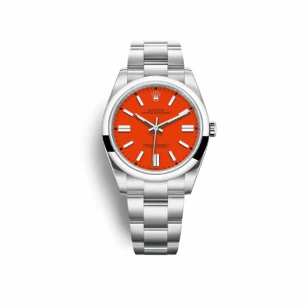 Rolex Oyster Perpetual 41Mm Coral Dial