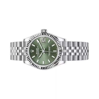 Rolex Datejust 31MM Green Dial White Gold