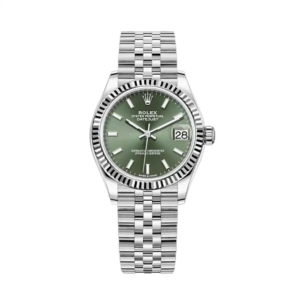 Rolex Datejust 31MM Green Dial White Gold